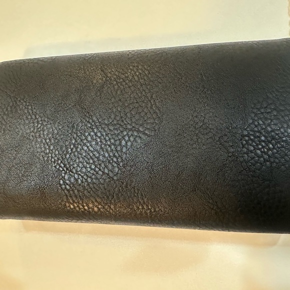 ENVELOPE Purse - Black Bag with Gold Tone Studs. Also use as Crossbody/Shoulder - Picture 4 of 10